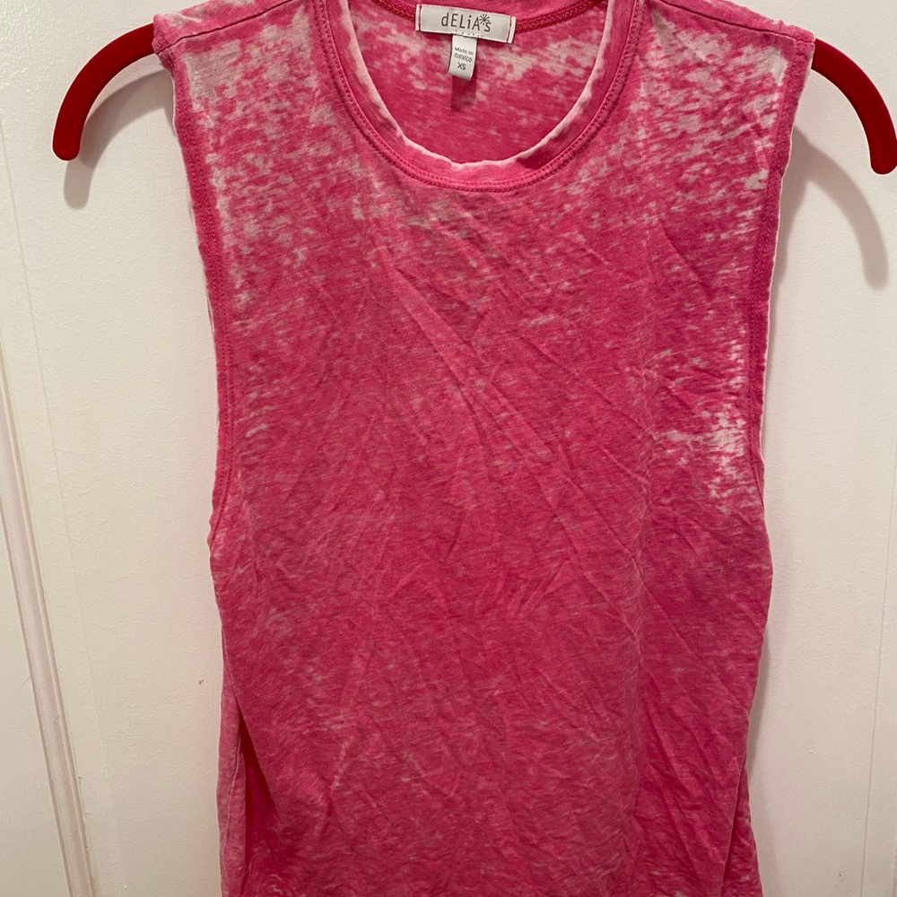 VINTAGE DELIAS PINK MUSCLE TANK